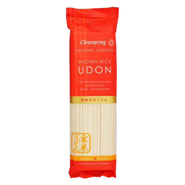 Udón de trigo y arroz integral 200g BIO Clearspring