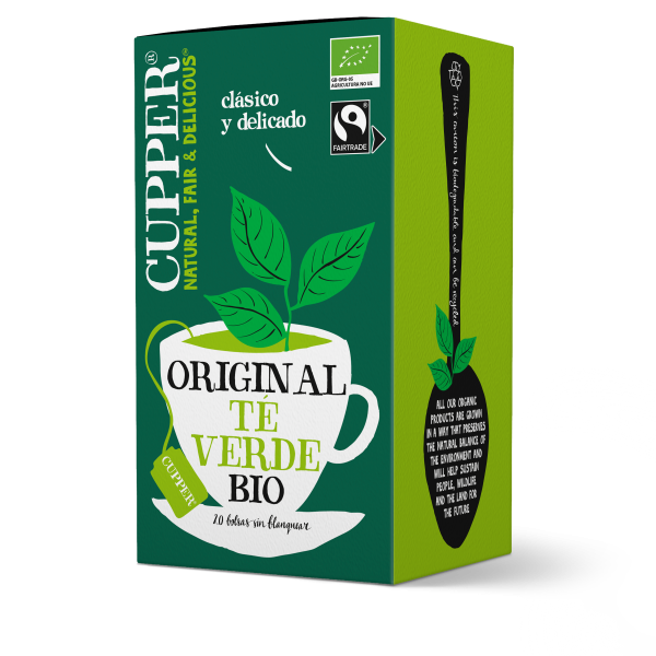 Té verde original Cupper 20 bolsas | ecológico