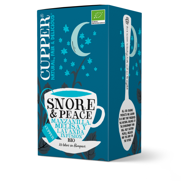Infusión snore y peace ecológica 20 bolsas Cupper
