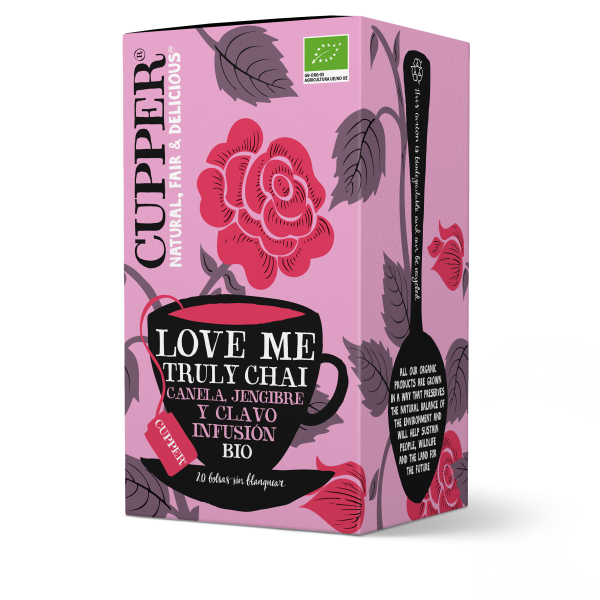 Infusión Love me truly chai Cupper 20 bolsas | ecológico