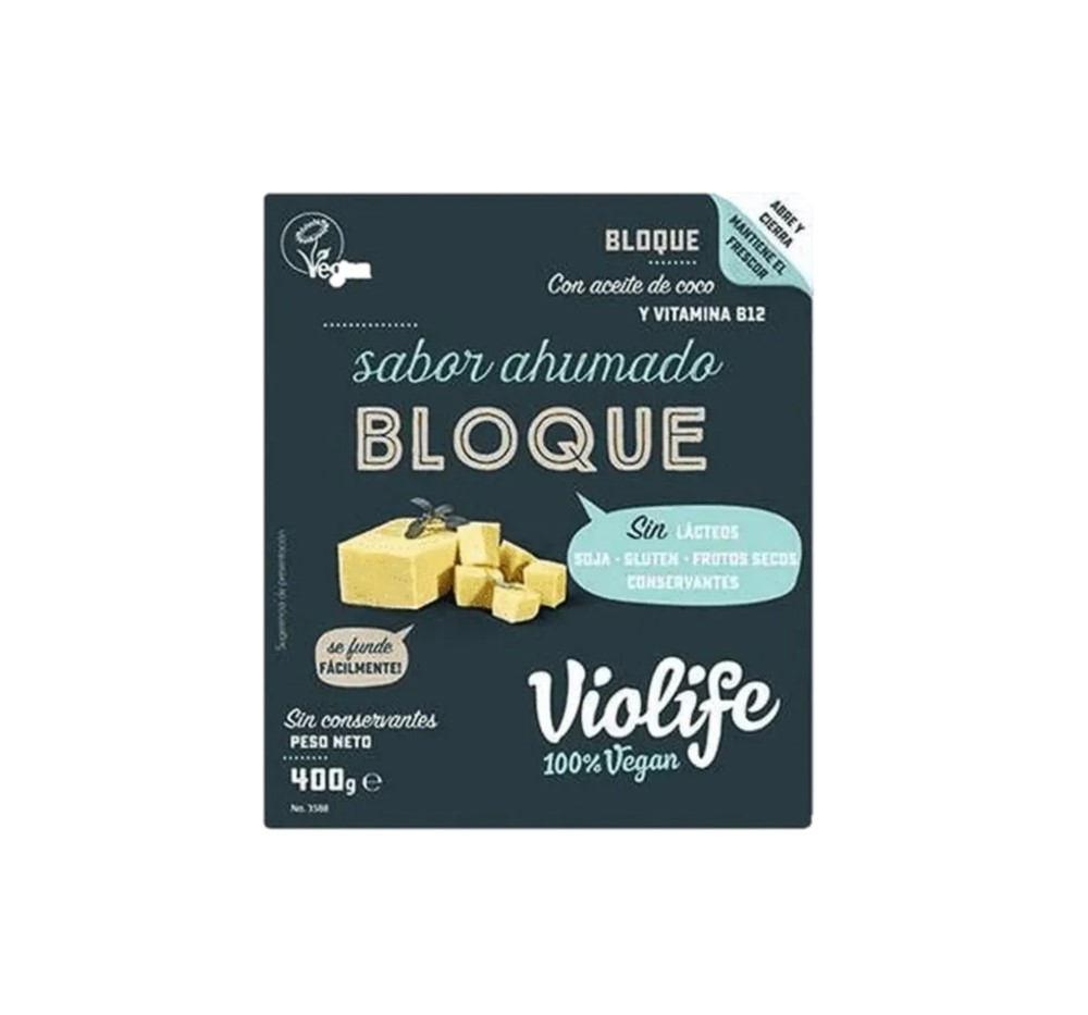Violife sabor Queso Ahumado bloque 400g | vegano
