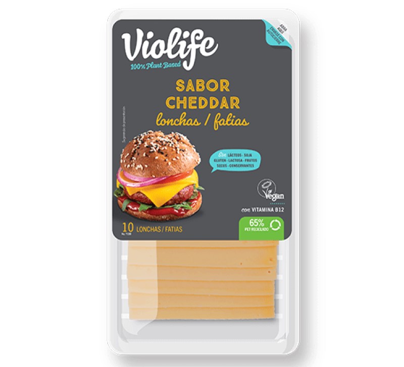 Violife sabor Cheddar lonchas 200g | Vegano