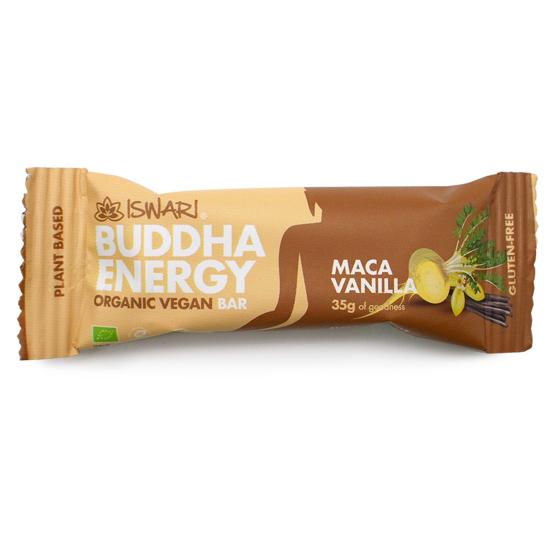 Barrita Buddha energy maca y vainilla 35g Iswari | ecológico