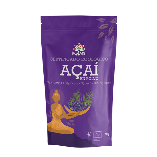 Açaí en polvo 70g Iswari | ecológico