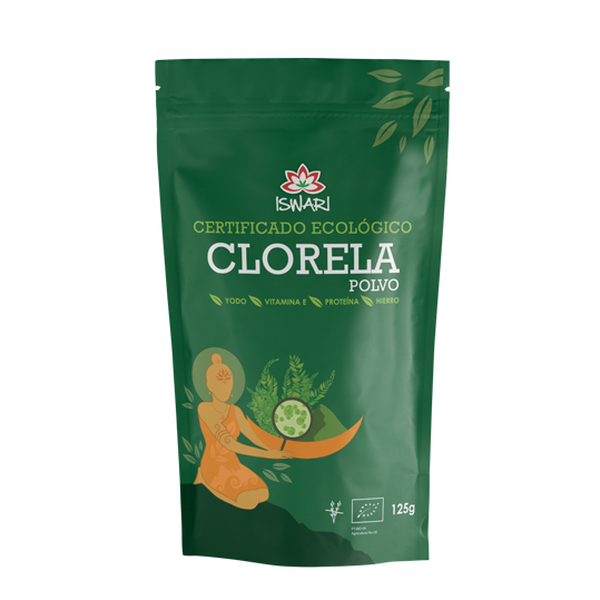 Clorela en polvo 125g Iswari | ecológico