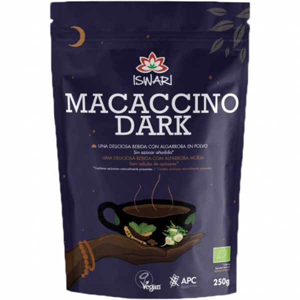 Macaccino dark 250g Iswari | ecológico