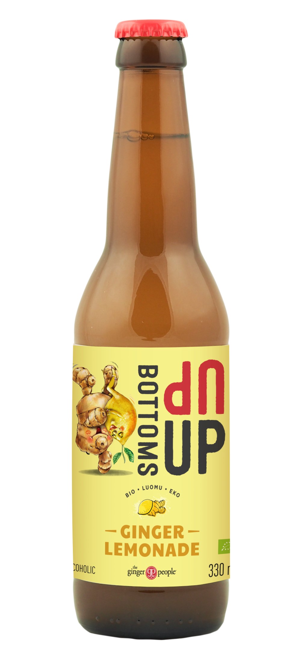 Bebida de limón y jengibre Bottoms Up The Ginger People 330ml | Ecológico
