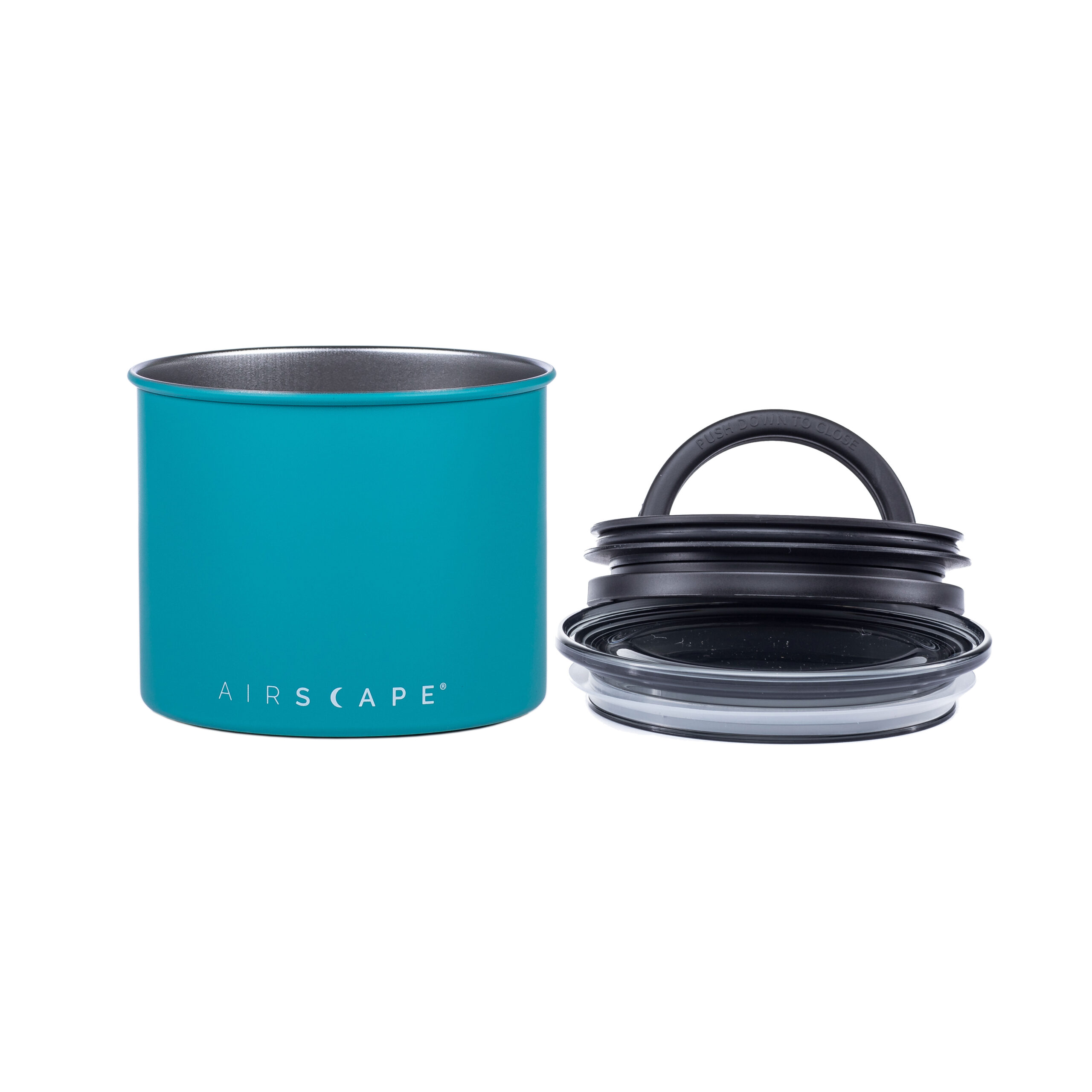 Bote hermético turquesa para café Airscape 250g