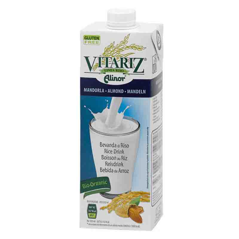 Bebida de arroz con almendras ecológico 1L Vitariz