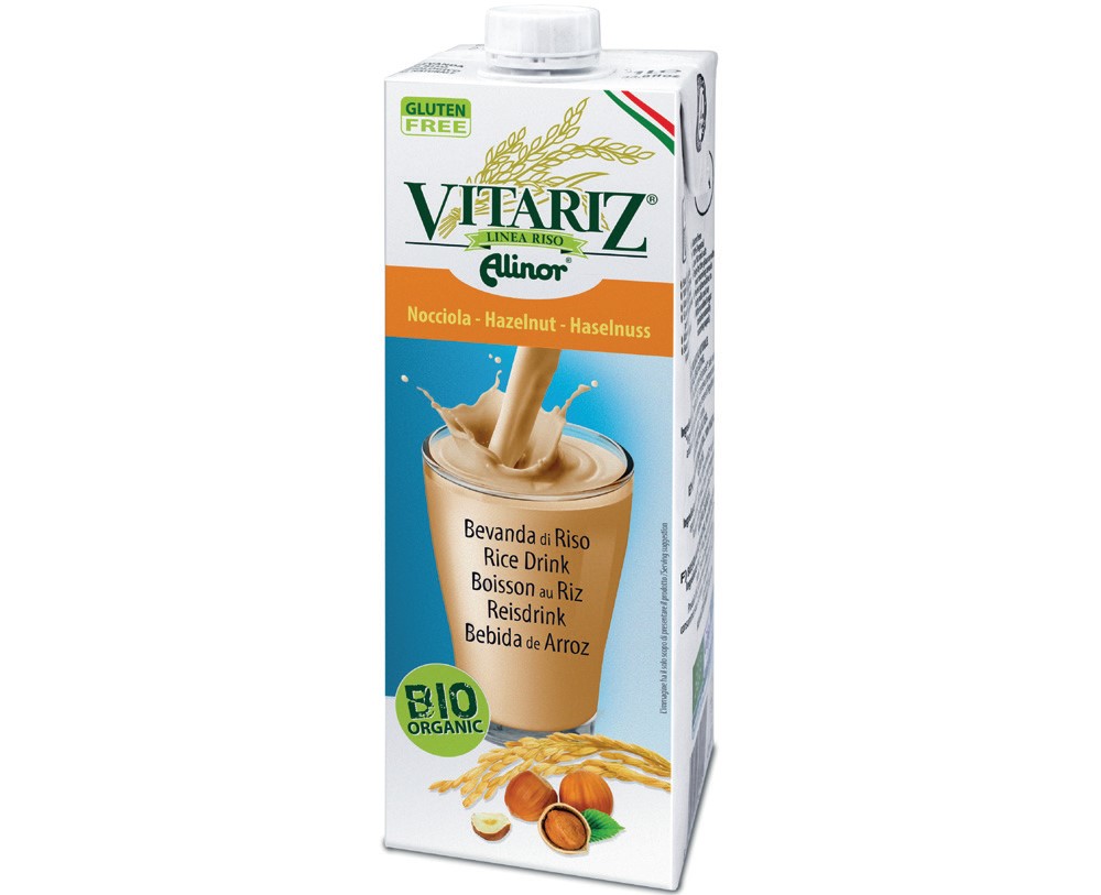 Bebida de arroz con avellanas ecológico 1L Vitariz