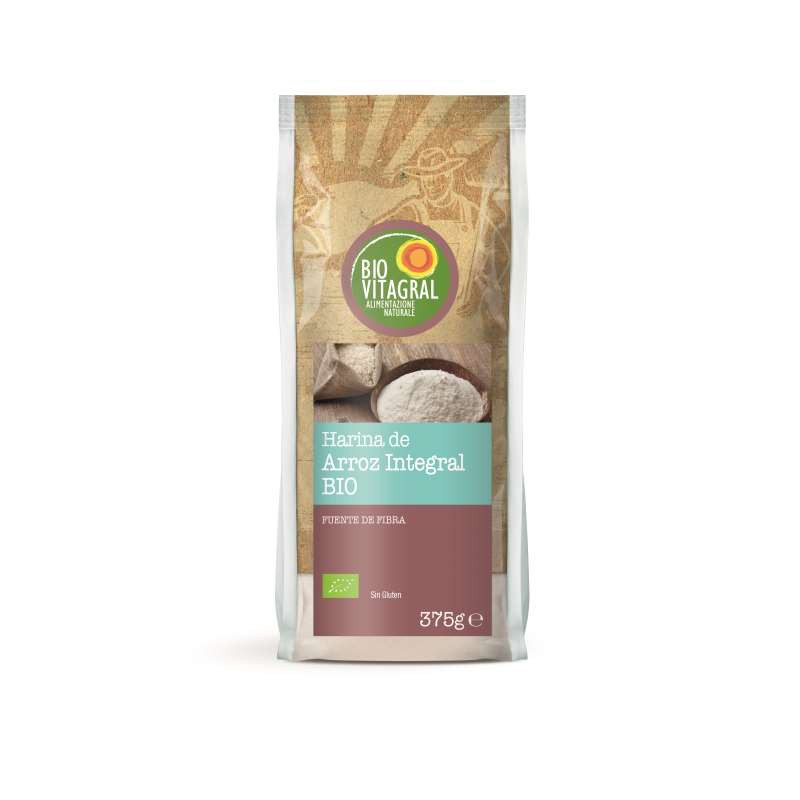 BIOVITAGRAL - HARINA SIN GLUTEN DE ARROZ INTEGRAL 375g BIO