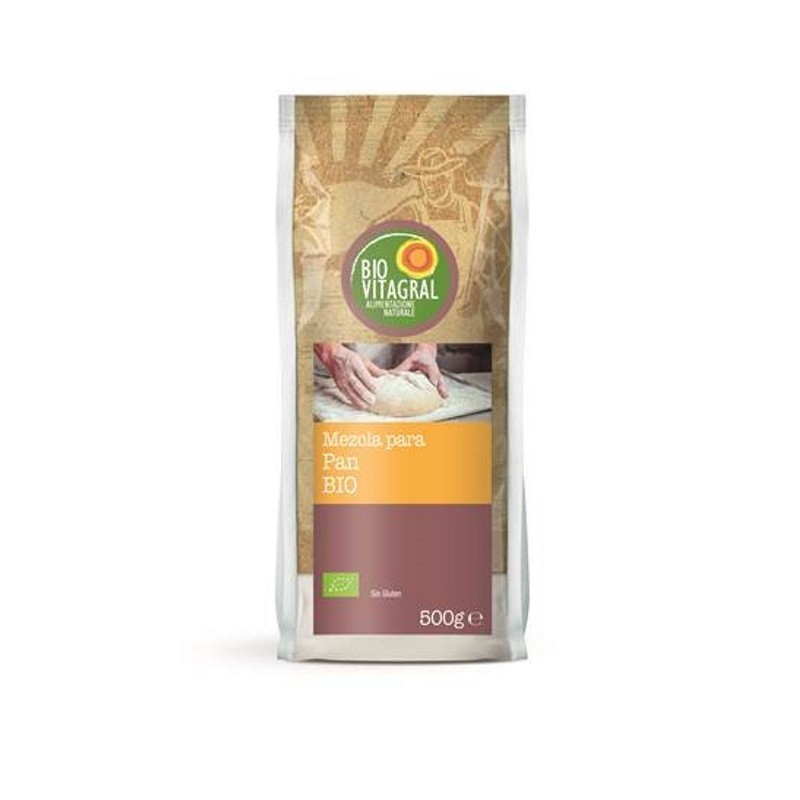 BIOVITAGRAL - MEZCLA PARA HACER PAN SIN GLUTEN 500g BIO