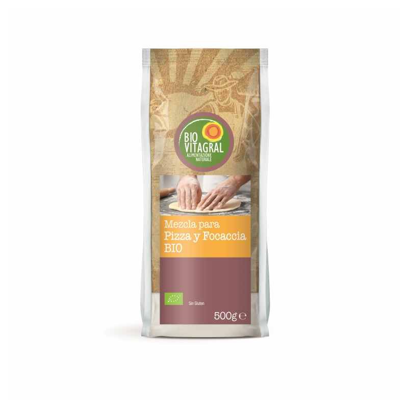 BIOVITAGRAL - MEZCLA PARA HACER PIZZA SIN GLUTEN 500g BIO