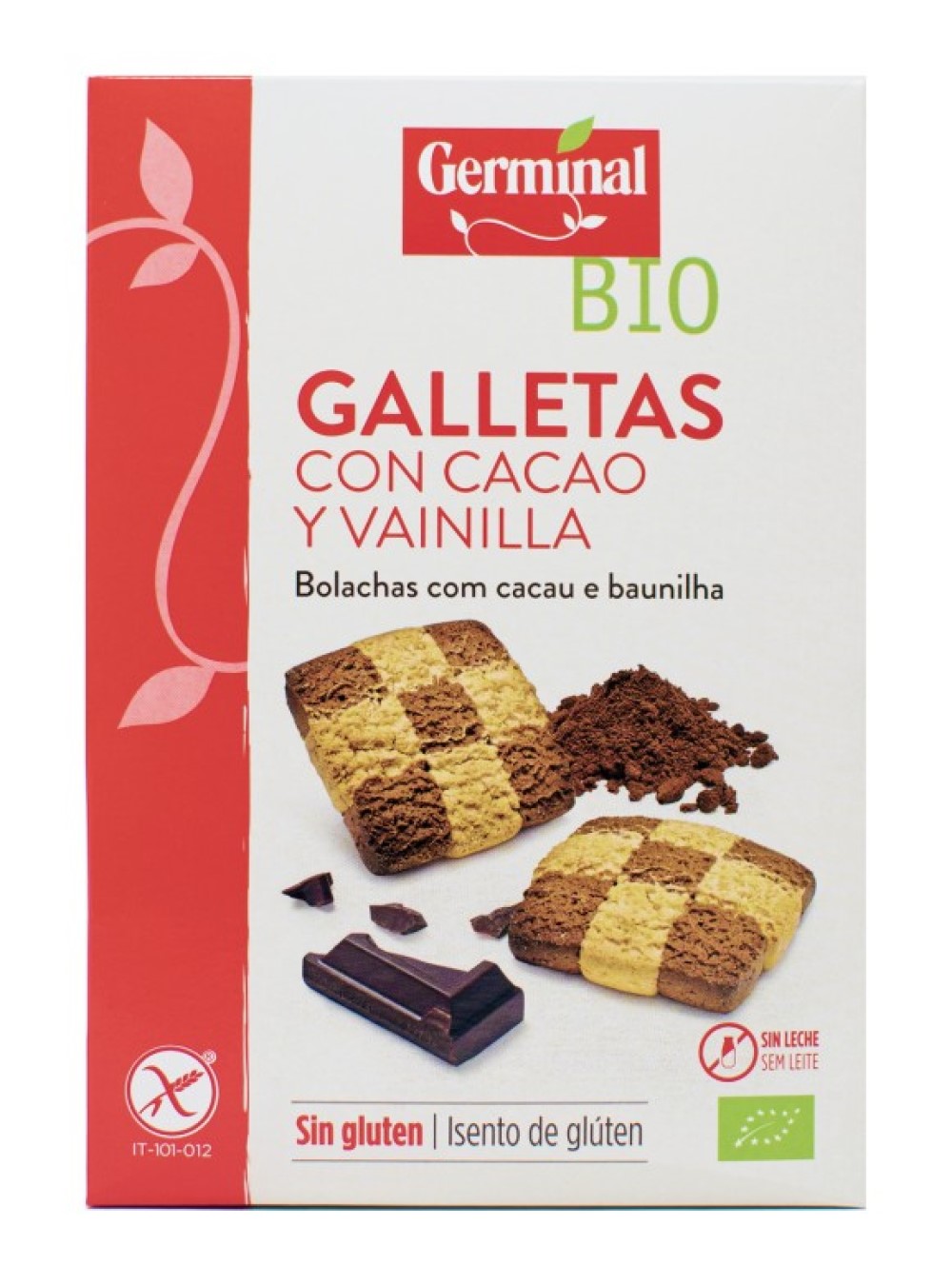 Galletas sin gluten de cacao y vainilla 250g Germinal | ecológico