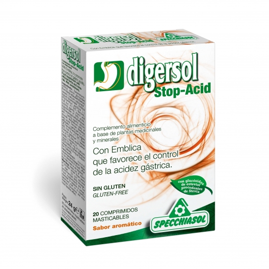 SPECCHIASOL - DIGERSOL STOP ACID 20 comp masticables