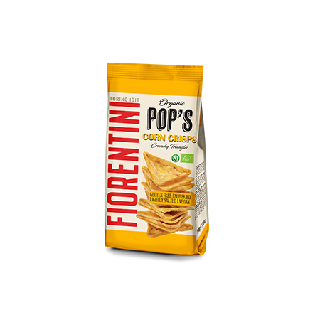 Triángulos Pops de Maíz Bio   Fiorentini 100g | Snack crujiente sin gluten y no frito