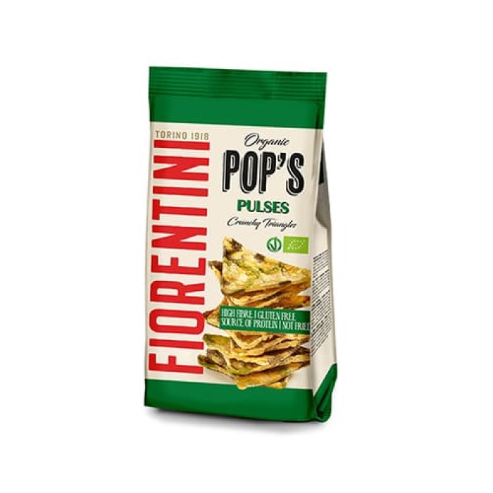 Pop s Pulses Mix   Triángulos de legumbres BIO sin gluten y no fritos Fiorentini 80g