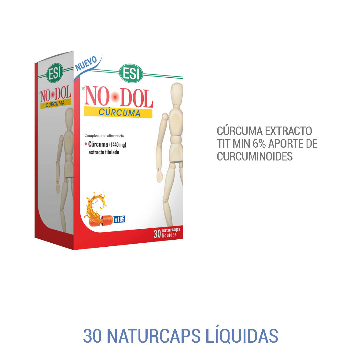 No dol cúrcuma líquida 30 naturcaps ESI