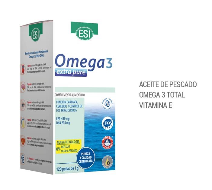 Omega 3 extra pure 1g 120 perlas ESI