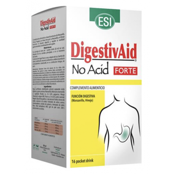 ESI - DIGESTIVAID NO ACID FORTE 16 sobres liquidos