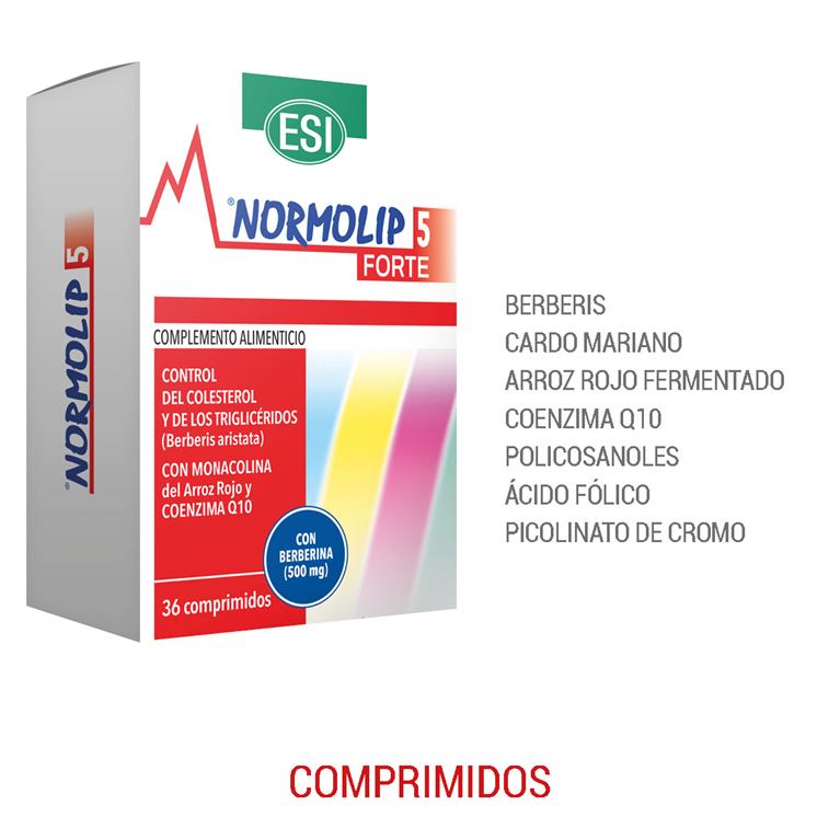 Normolip 5 Forte 36 comprimidos ESI