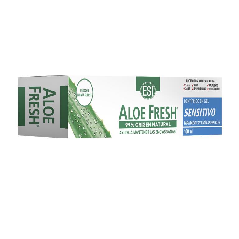 Gel Dentífrico Sensitivo sin Flúor 100ml Aloe Fresh Esi