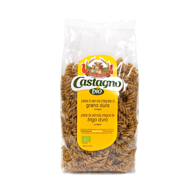 Espiral de sémola integral 500g Castagno | ecológico