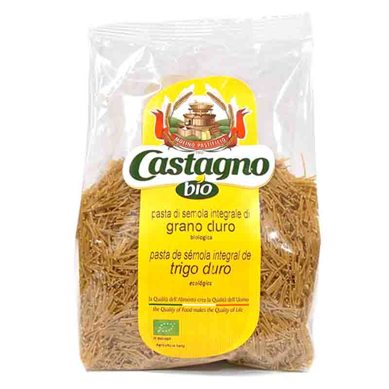 CASTAGNO - FIDEOS INTEGRALES SEMOLA 500g BIO