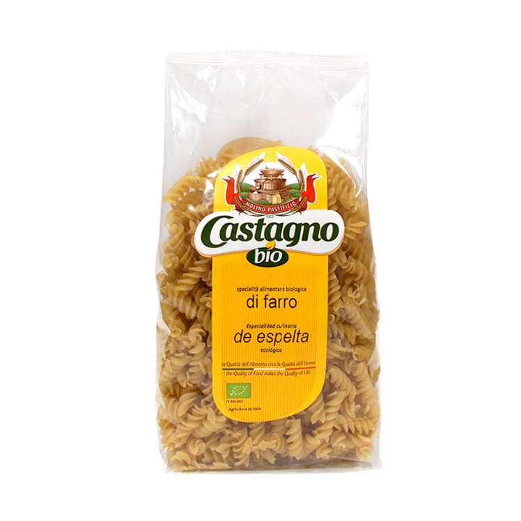 CASTAGNO - ESPIRALES DE ESPELTA 500g BIO