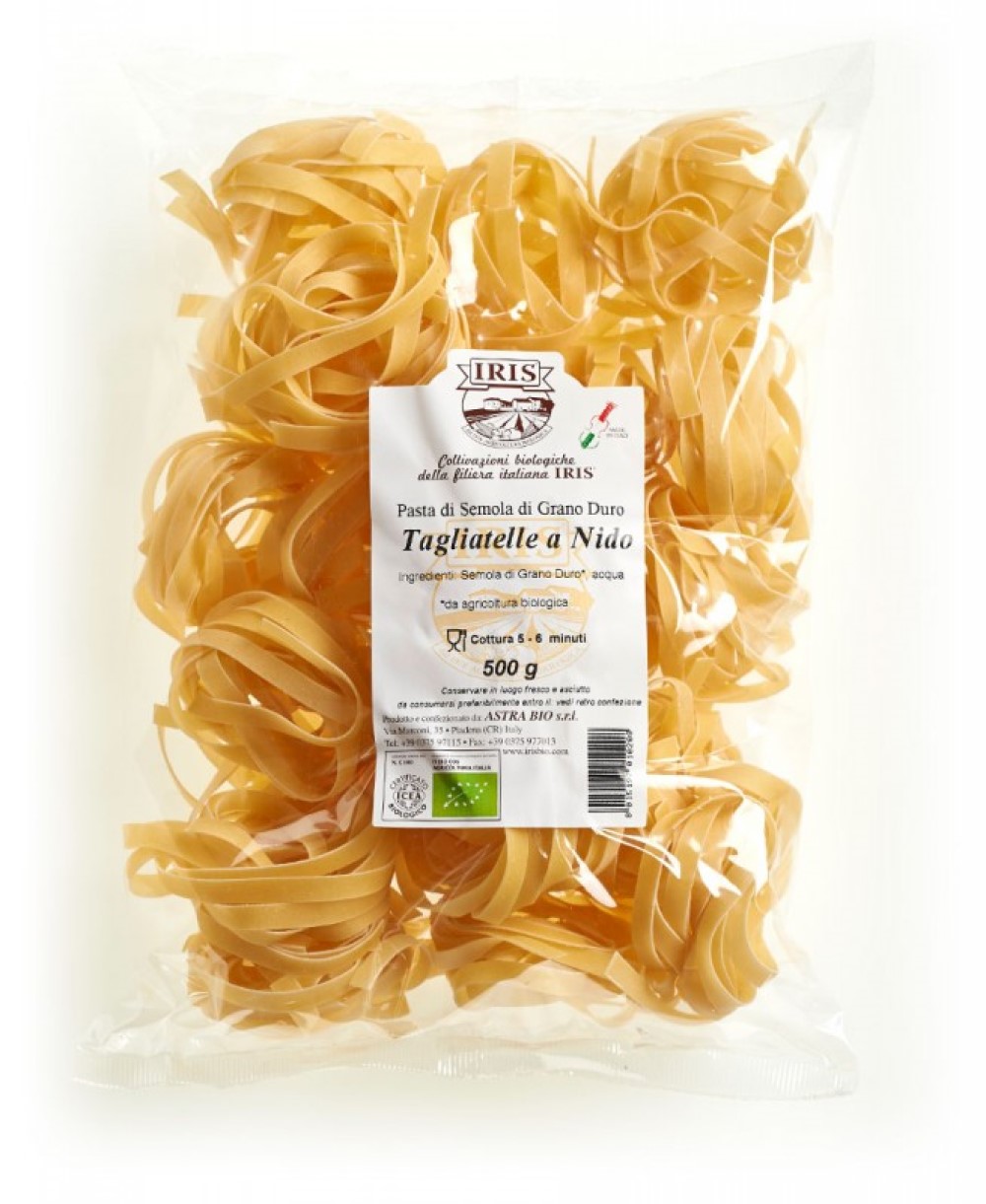 Nidos de tallariles (tagliatelle) 500g Iris | ecológico