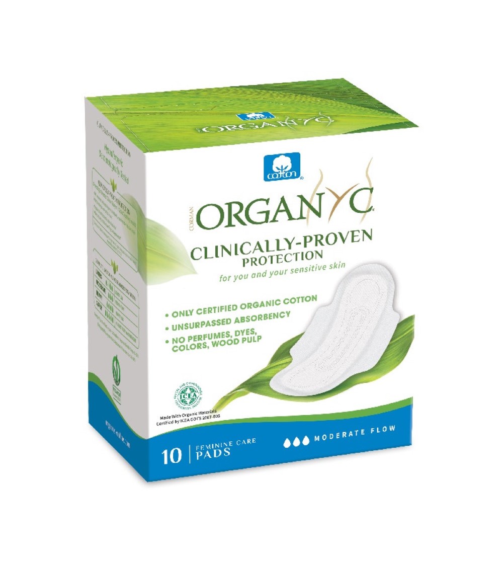 Compresas con alas día Moderate Flow Organyc | Icea