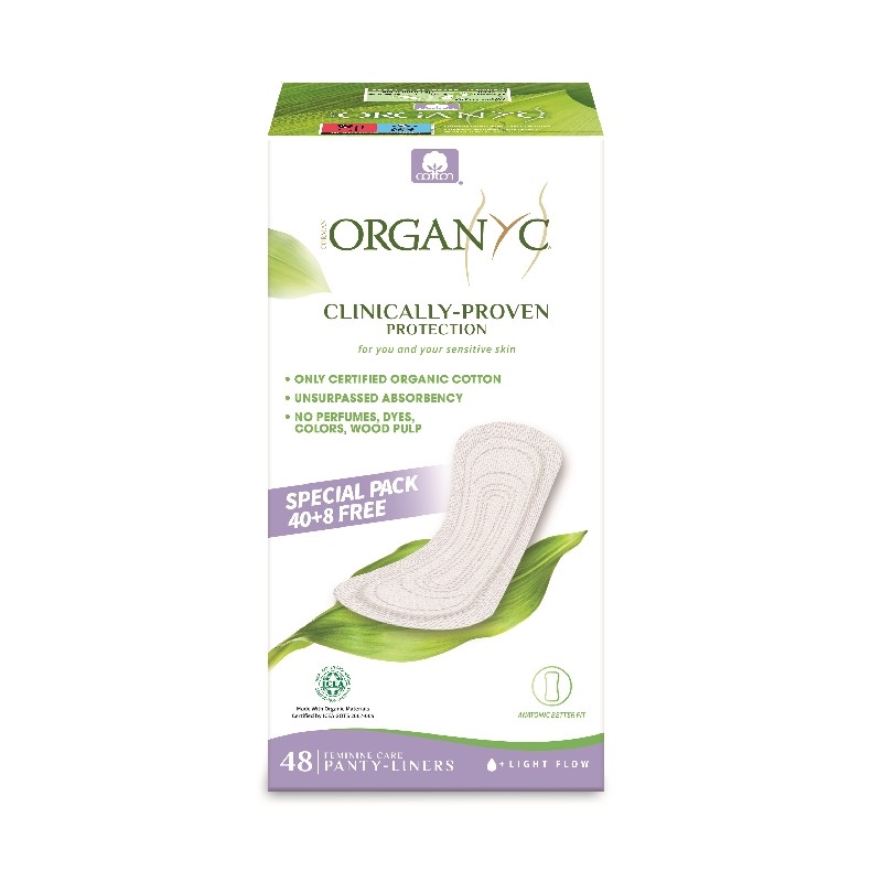 Salvaslip Ultrafino Organyc 48 unidades