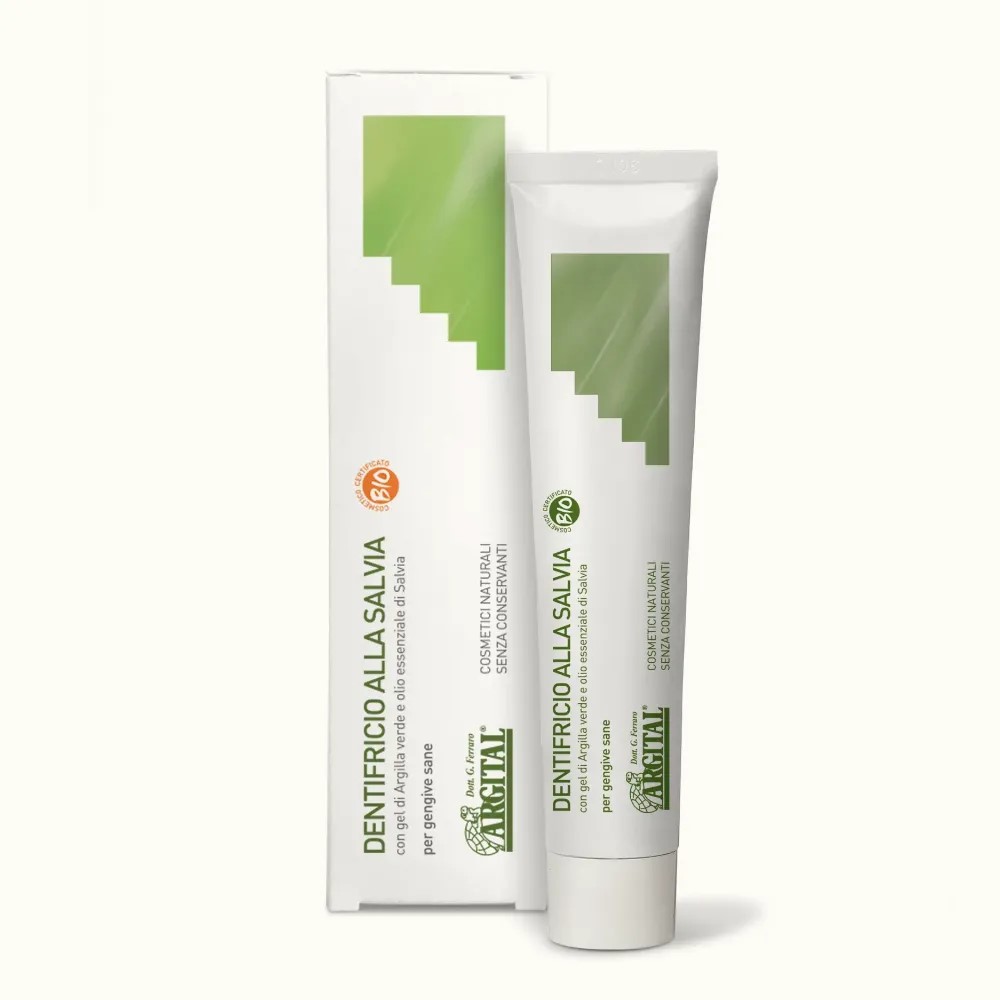 Dentífrico con gel de Arcilla Verde y aceite esencial de Salvia Argital 75ml