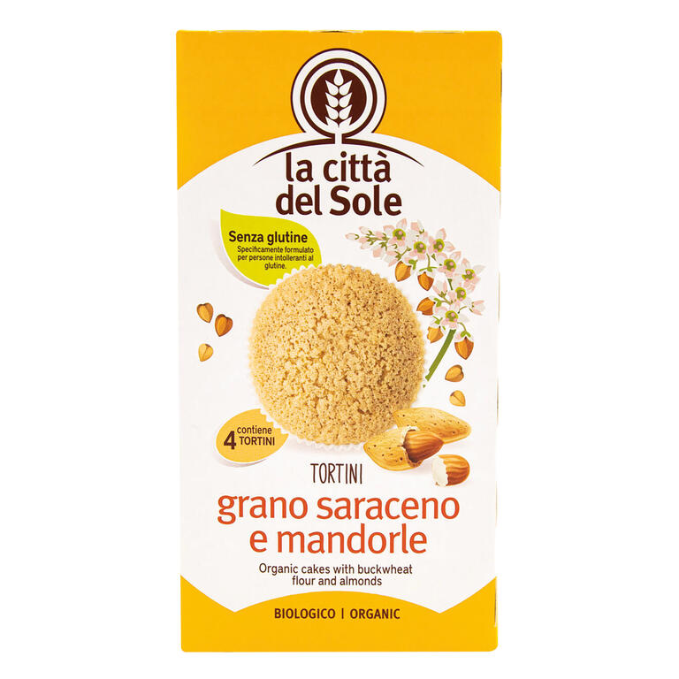 Magdalenas sin Gluten de Sarraceno y Almendra La Citta del Sole 140g | ecológico