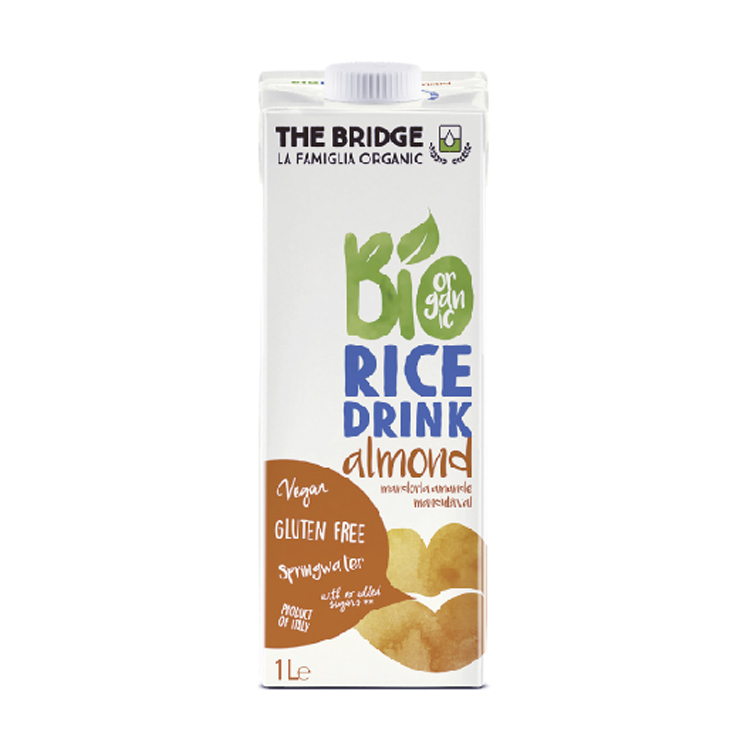 Bebida de arroz con almendra ecológica 1L The Bridge