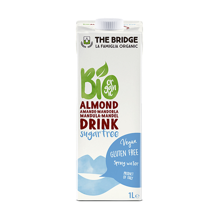 Bebida de almendra ecológica sin azúcar 1L The Bridge