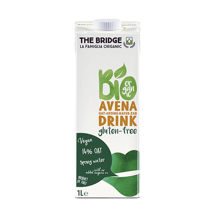 Bebida de avena sin gluten ecológica 1L The Bridge