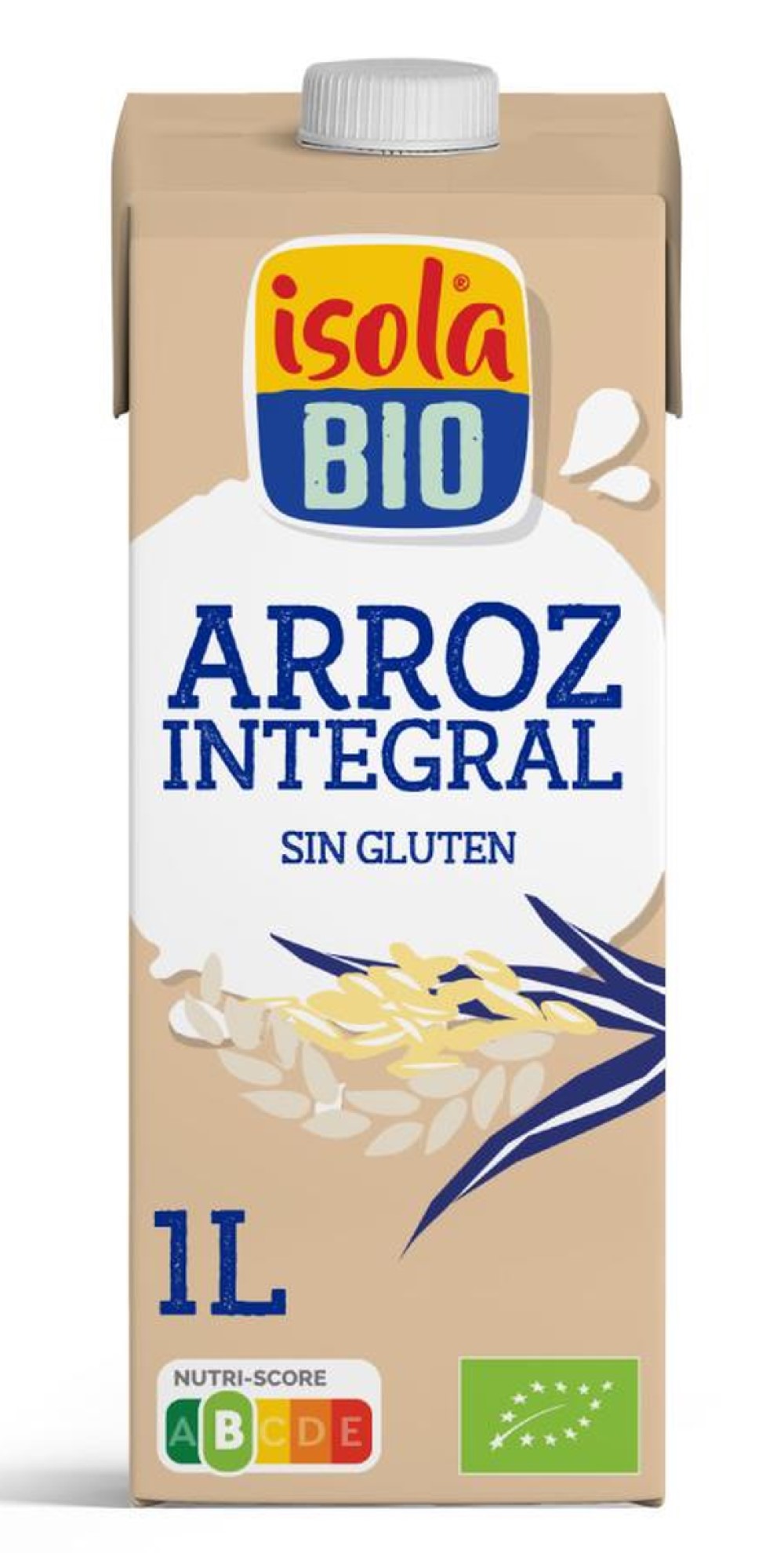 Bebida de arroz integral sin gluten Isola 1L | ecológico