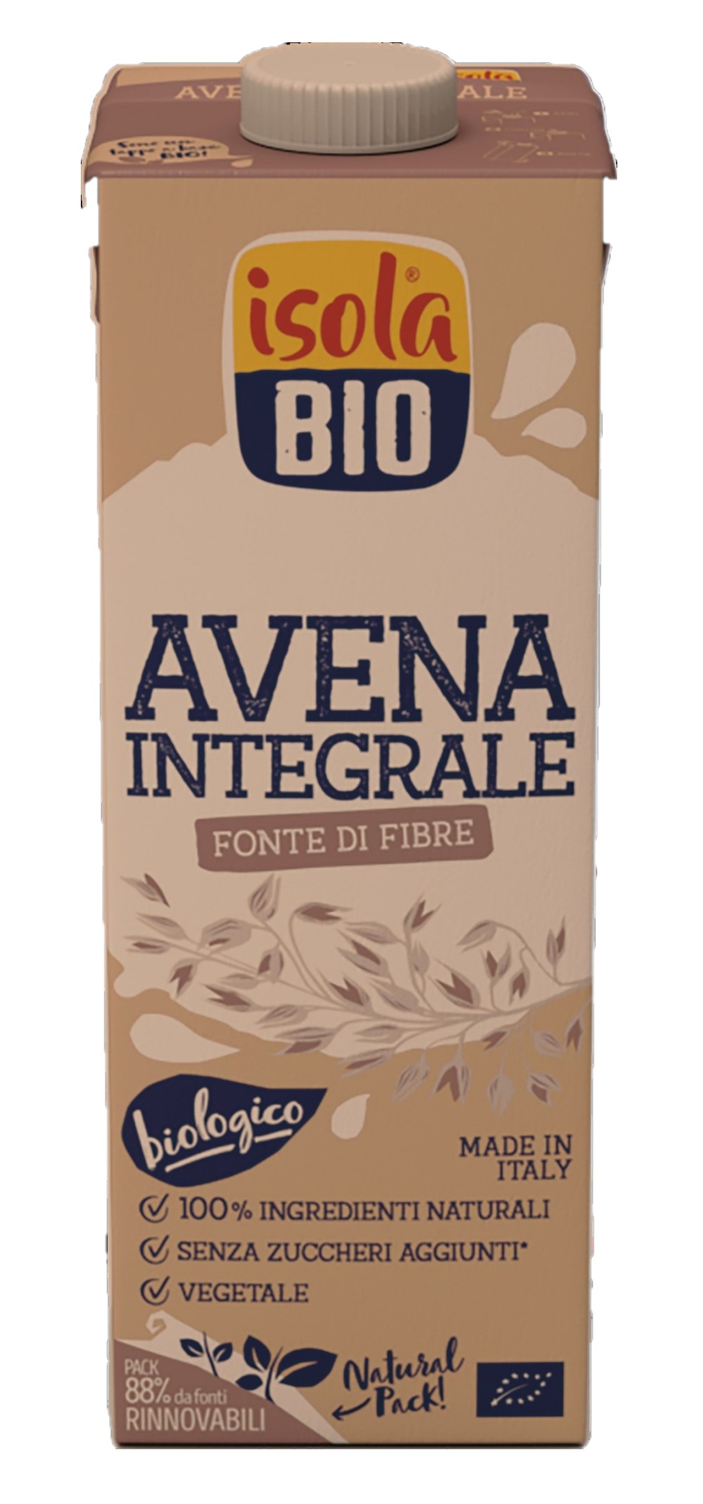 Bebida de avena integral Isola 1L | ecológico