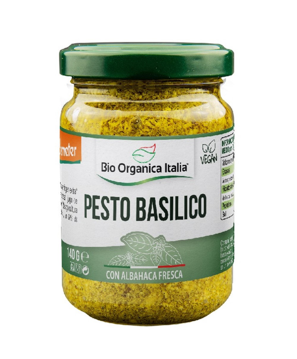 Pesto basílico vegano Bio Organica Italia Demeter 140g | ecológico