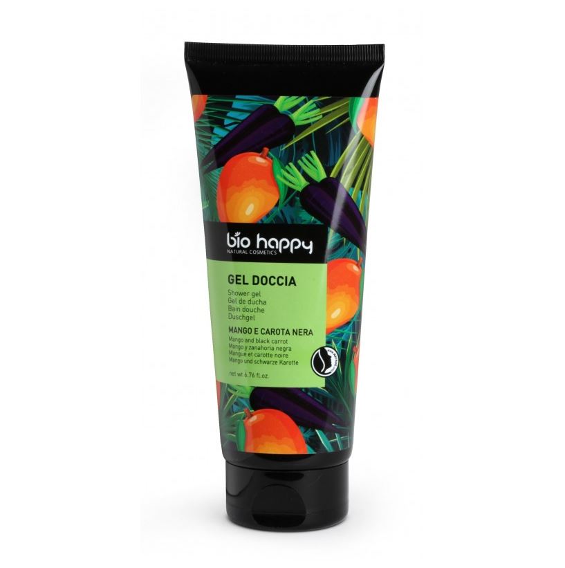 X BIO HAPPY - GEL DE DUCHA MANGO Y ZANAHORIA MORADA BIO 200ml