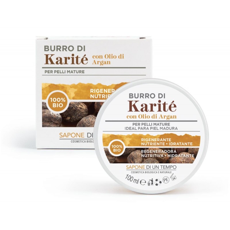 SAPONEDIUMTEMPO - MANTECA DE KARITÉ CON ACEITE DE ARGÁN 100ml