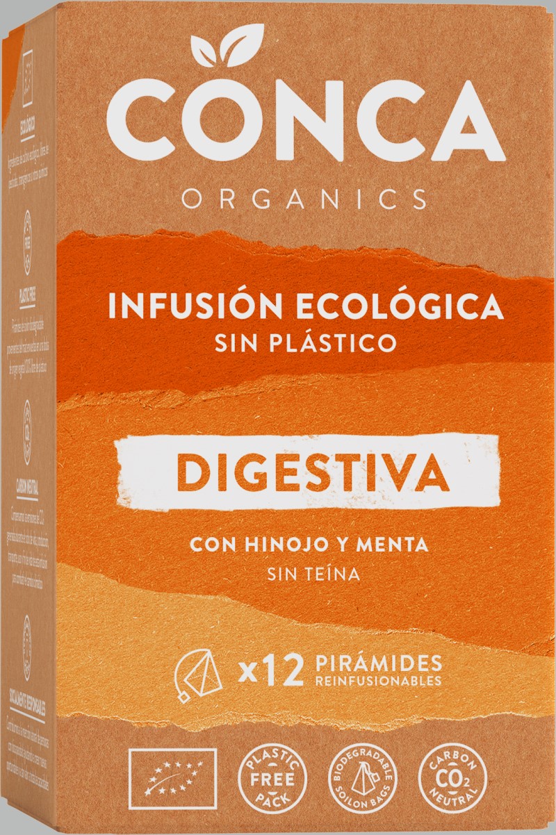 Infusión digestiva 12 pirámides BIO Conca Organics