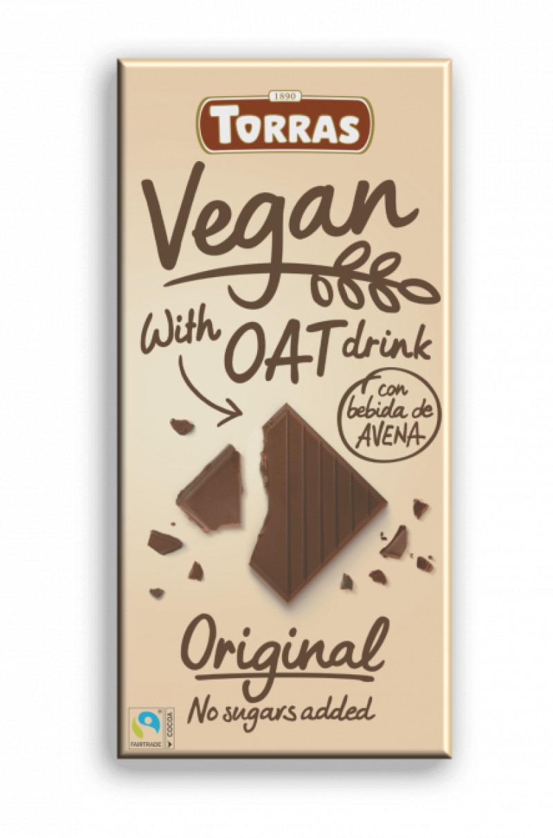 Vegan Chocolate con Leche de Avena Torras 100g