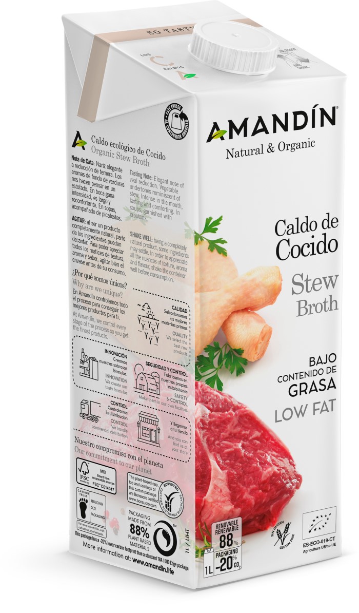 Caldo de cocido 1L Amandín | ecológico 3