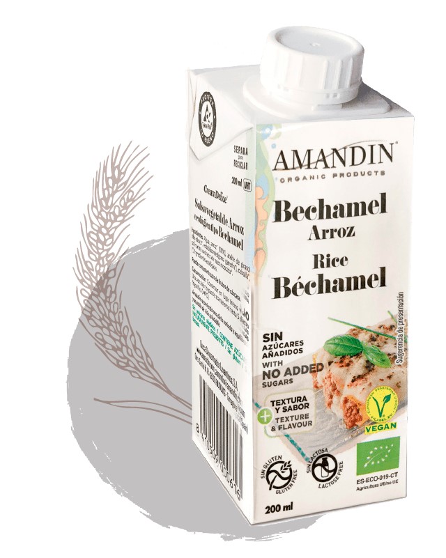 Bechamel de arroz 200ml Amandín | ecológico