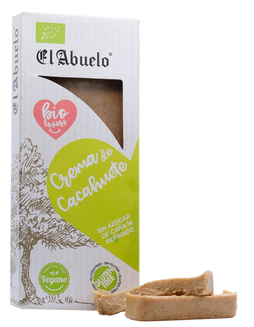 ABUELO - TURRON CREMA DE CACAHUETE 200g BIO