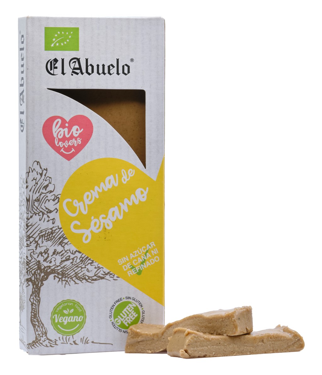 Turrón de Crema de Sésamo BIO   El Abuelo (200 g)
