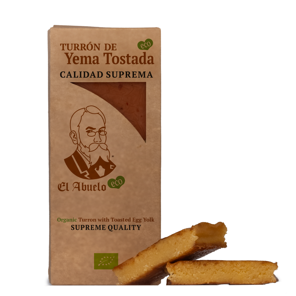 Turrón de yema tostada ecológico 200g El abuelo