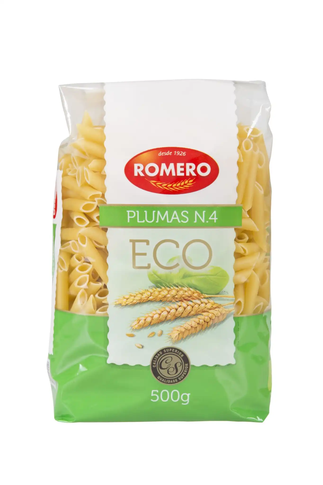 ROMERO - MACARRONES NUM 4 PLUMAS 500g BIO